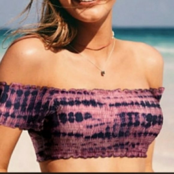 PINK Victoria's Secret Other - COPY - Victoria's Secret Pink Smocked Tie Dye Swi…